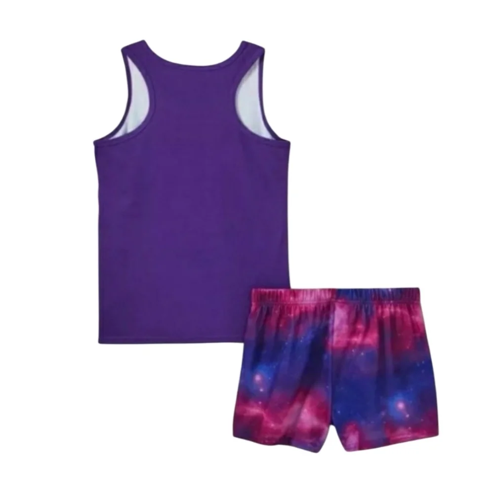 NASA Girls Galaxy Tie Dye Print 2 Pc Sleepwear Set Size 7/8